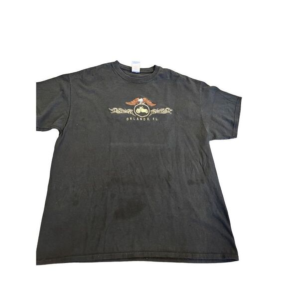 Eagle embroidered motorcycle Orlando, FL T-SHIRT size L - Picture 1 of 6